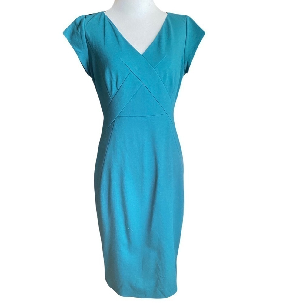CLASSIQUES ENTIER Women BODYCON DRESS TEAL SZ 4